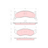 Juego de 4 pastillas de freno TRW GDB1158