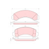 Juego de 4 pastillas de freno TRW GDB1242