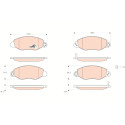 Juego de 4 pastillas de freno de freno COTEC TRW GDB1461