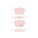 Juego de 4 pastillas de freno de freno COTEC TRW GDB1576