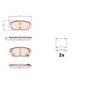 Juego de 4 pastillas de freno TRW GDB2160