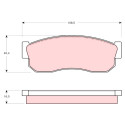 Juego de 4 pastillas de freno TRW GDB288