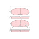 Juego de 4 pastillas de freno de freno COTEC TRW GDB3201