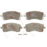 Juego de 4 pastillas de freno de freno COTEC TRW GDB3217