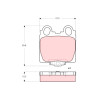 Juego de 4 pastillas de freno TRW GDB3233