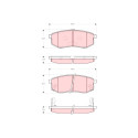 Juego de 4 pastillas de freno TRW GDB3260
