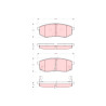 Juego de 4 pastillas de freno TRW GDB3260