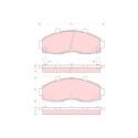 Juego de 4 pastillas de freno TRW GDB3263