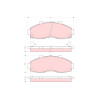 Juego de 4 pastillas de freno TRW GDB3263