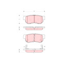 Juego de 4 pastillas de freno TRW GDB3298