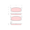 Juego de 4 pastillas de freno TRW GDB3318