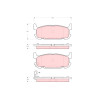 Juego de 4 pastillas de freno TRW GDB3318