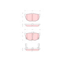 Juego de 4 pastillas de freno TRW GDB3368