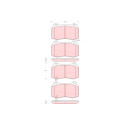 Juego de 4 pastillas de freno TRW GDB3381