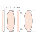 Juego de 4 pastillas de freno TRW GDB3436