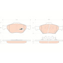 Juego de 4 pastillas de freno de freno COTEC TRW GDB3457