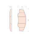 Juego de 4 pastillas de freno TRW GDB3500