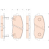 Juego de 4 pastillas de freno de freno COTEC TRW GDB3510