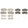 Juego de 4 pastillas de freno de freno COTEC TRW GDB3519