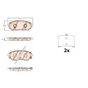Juego de 4 pastillas de freno TRW GDB3638