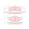 Juego de 4 pastillas de freno TRW GDB4007