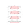 Juego de 4 pastillas de freno TRW GDB4011