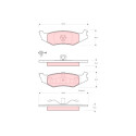 Juego de 4 pastillas de freno TRW GDB4012