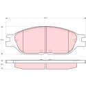 Juego de 4 pastillas de freno TRW GDB4138