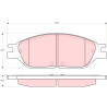 Juego de 4 pastillas de freno TRW GDB4138