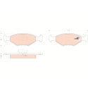 Juego de 4 pastillas de freno de freno COTEC TRW GDB958