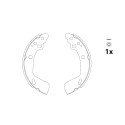 Juego de zapatas de frenos TRW GS8818