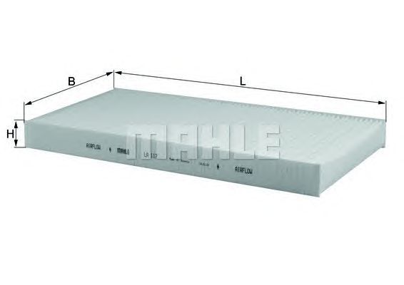 Filtro, aire habitáculo MAHLE ORIGINAL LA 117