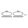 Juego de 4 pastillas de freno ROADHOUSE 2576.00