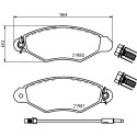 Juego de pastillas de freno HELLA 8DB 355 012-711