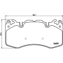 Juego de pastillas de freno HELLA 8DB 355 016-151