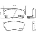 Juego de pastillas de freno HELLA 8DB 355 016-351