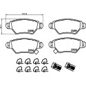 Juego de pastillas de freno HELLA 8DB 355 019-271
