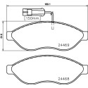 Juego de pastillas de freno HELLA 8DB 355 020-651