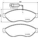 Juego de pastillas de freno HELLA 8DB 355 020-661