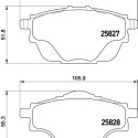 Juego de pastillas de freno HELLA 8DB 355 021-001
