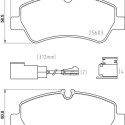 Juego de pastillas de freno HELLA 8DB 355 025-161