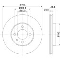 Disco de freno HELLA 8DD 355 101-321