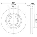 Disco de freno HELLA 8DD 355 105-131