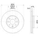 Disco de freno HELLA 8DD 355 106-051