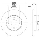 Disco de freno HELLA 8DD 355 106-431