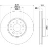 Disco de freno HELLA 8DD 355 107-051