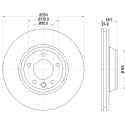 Disco de freno HELLA 8DD 355 109-761