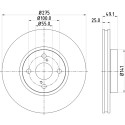 Disco de freno HELLA 8DD 355 110-451