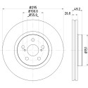 Disco de freno HELLA 8DD 355 111-651