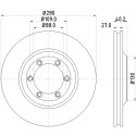 Disco de freno HELLA 8DD 355 115-231